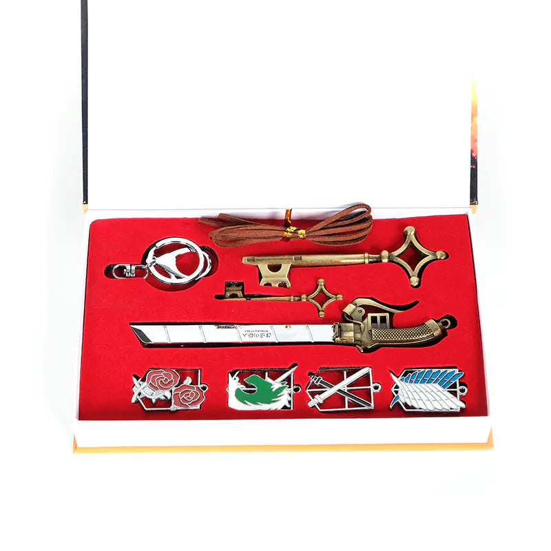 AOT Necklace & Keychain Set