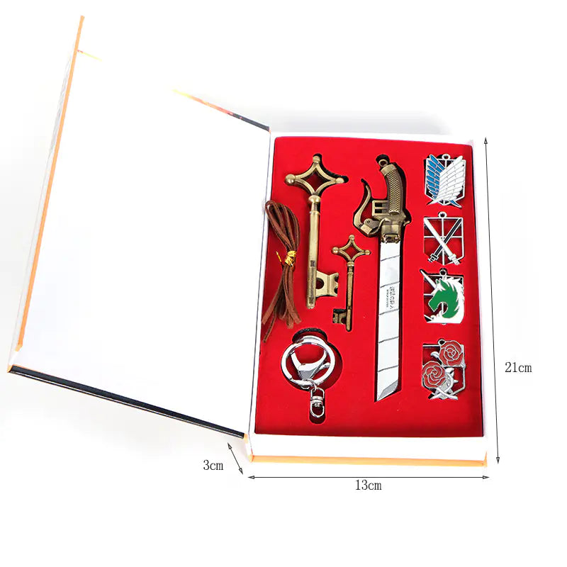 AOT Necklace & Keychain Set